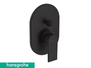 Blende für Einbau-Duscharmatur Hansgrohe® Vernis Shape mit Umschaltventil Schwarz matt