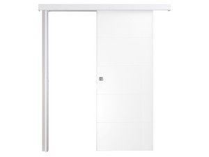 Groove Sliding Door External Wall 70Xh210 cm Lacquered White