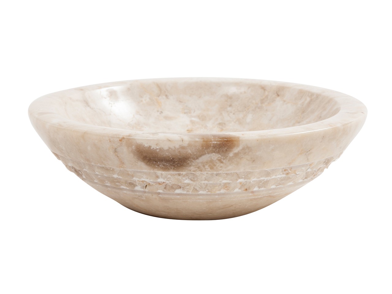Portasapone rotondo in porcellana - effetto bronzo - Tendance