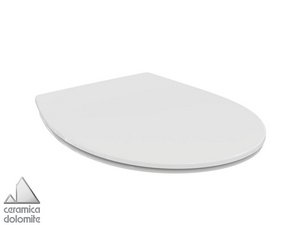 Sedile Wc Ideal Standard® Quarzo-Eurovit Cerniere Plastica Bianco Lucido