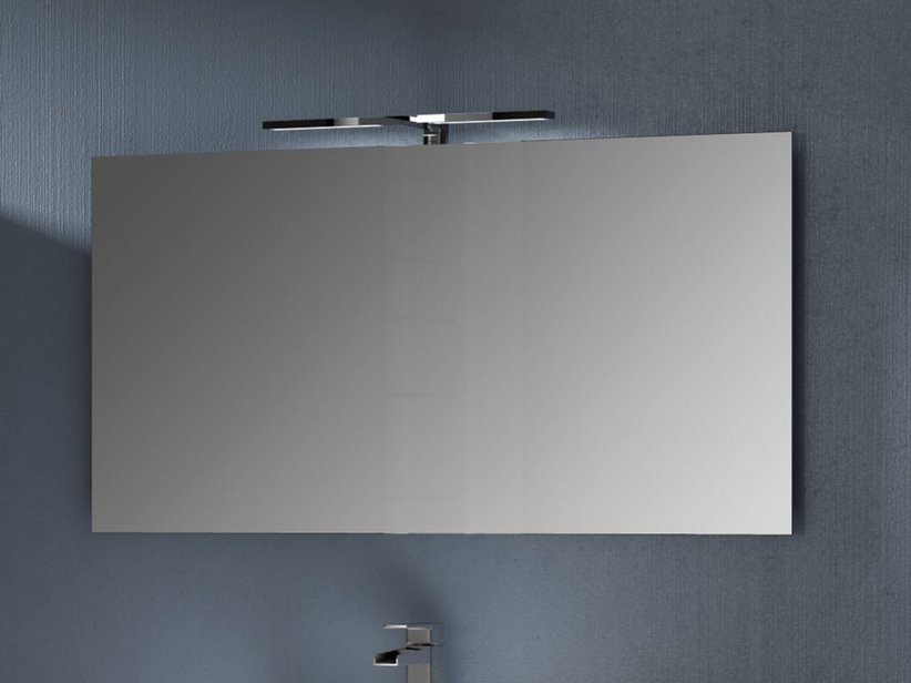 Miroir de salle de bains brillant avec cadre PVC 50x100 - Iperceramica
