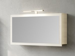 Armoire miroir de salle de bains Qubo 100 blanc-Matrix