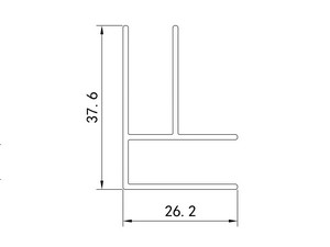 Raccordement d'angle pour douche à l’italienne Chakra noir mat