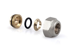 Anschluss Eurocono für Kupferrohr 3/4x14 Nickel