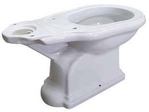 WC monobloc Retro 72x38,5 cm non adossé au mur sortie verticale blanc brillant