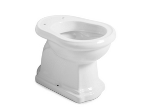 WC à poser Retro 59x38,5 cm non adossé au mur sortie verticale blanc brillant