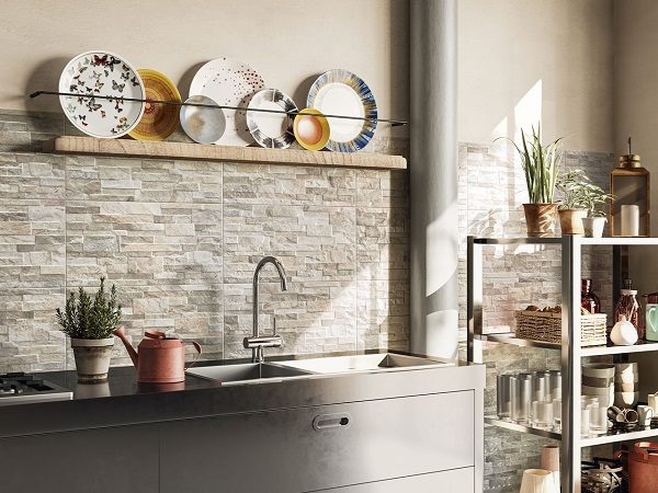 Parement effet mur et briques