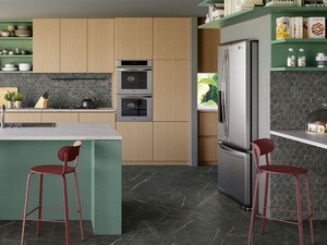 Küchenwandfliese aus Feinsteinzeug mit Naturmarmoroptik 60x120 - Greystone