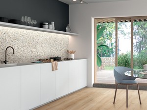 Küchen-Wandfliese aus Feinsteinzeug mit Terrazzo-Optik 60x60 - Spot - Rektifiziert, Hervorragend auch als Trendiger Bodenbelag Geeignet