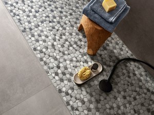 Mosaico Marmo Riviera Black 30,5X30,5 Grigio/Bianco