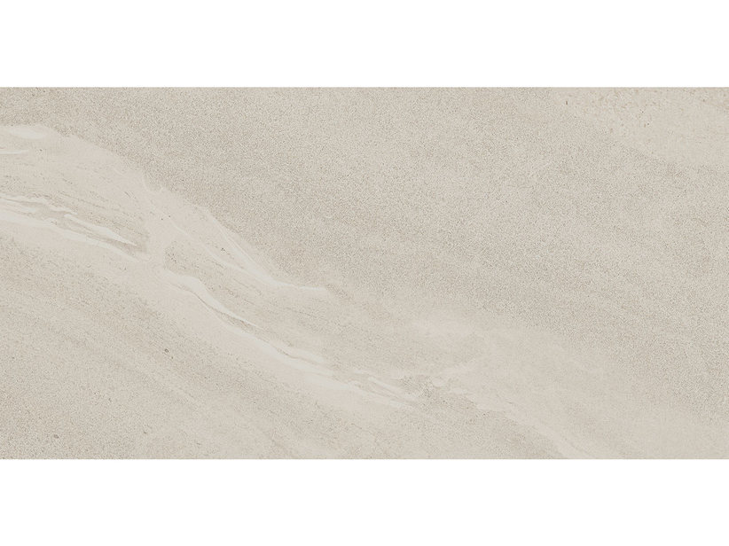 Carrelage Rockstone White 37,5x75 grès cérame effet pierre blanc