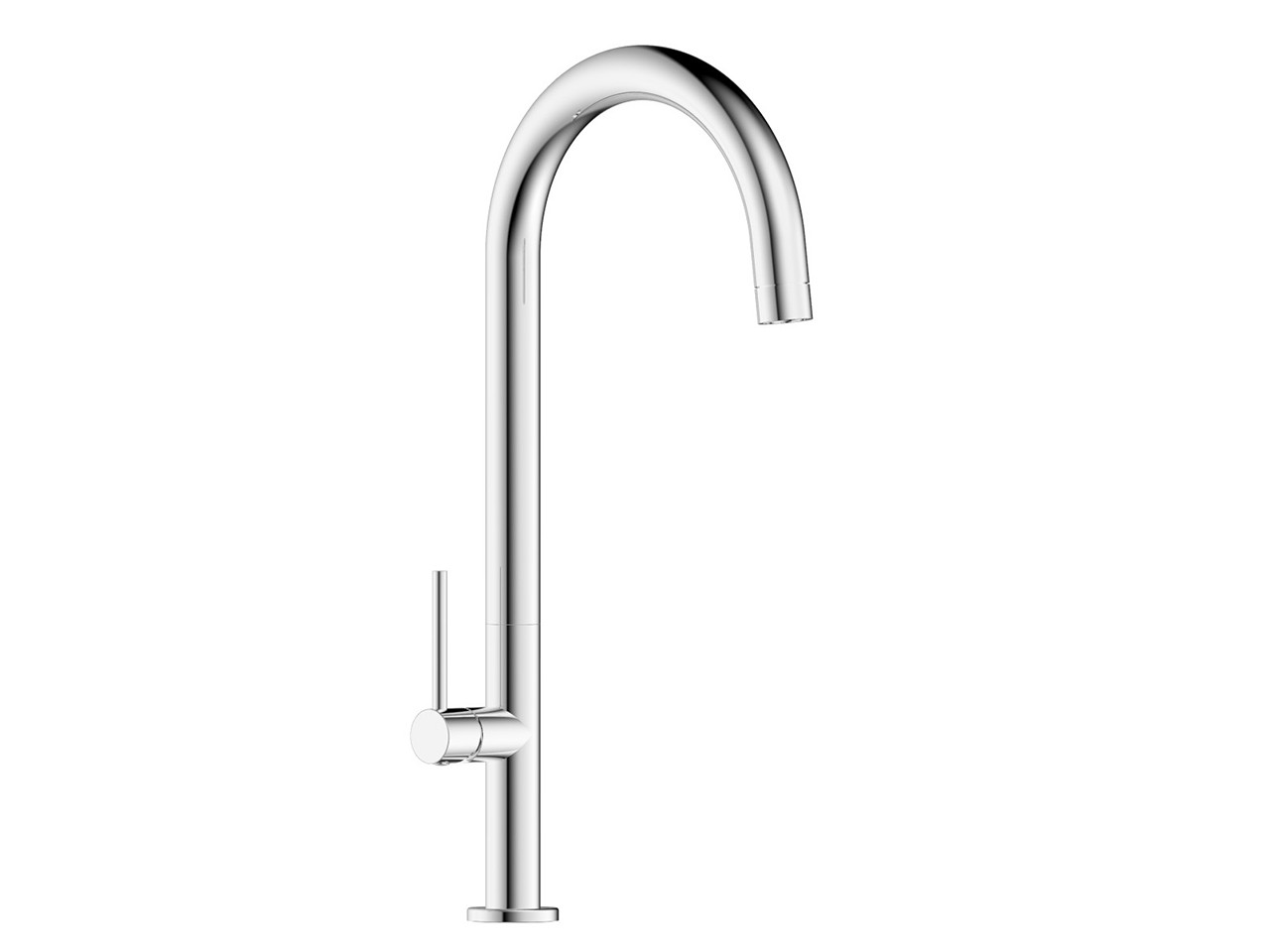 Rubinetto Cucina A Muro MOKEKA Monocomando Girevole 360&deg; - Design Moderno