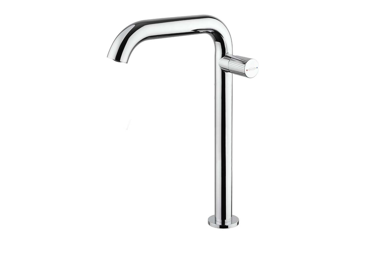 Rubinetto monocomando lavabo con bocca alta - Rubinetto bagno cromato