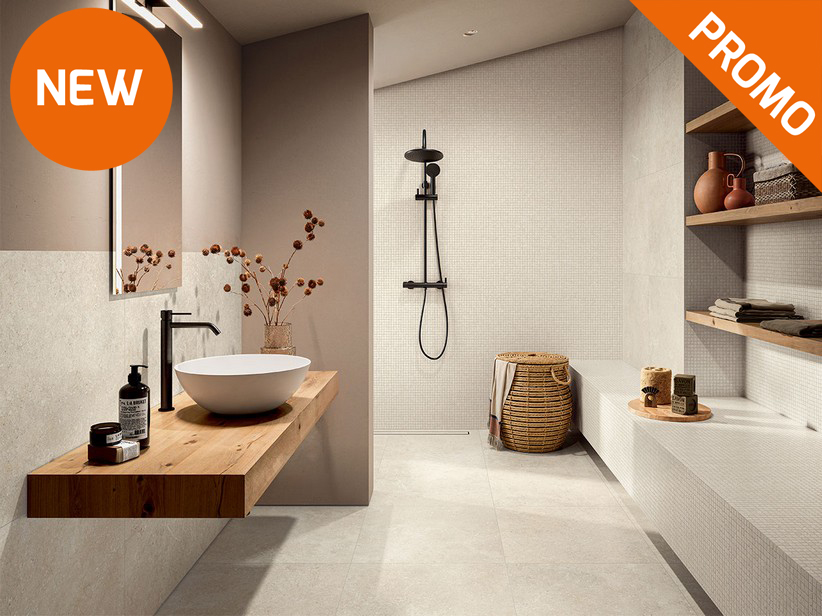 Rectified Stoneware Bathroom Wall Tiles - Sakkara