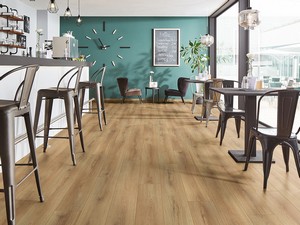 Sand Cantal Oak Brown Water Resistant Laminate Floor AC4