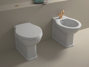 WC à poser adossé au mur Epoque rimless