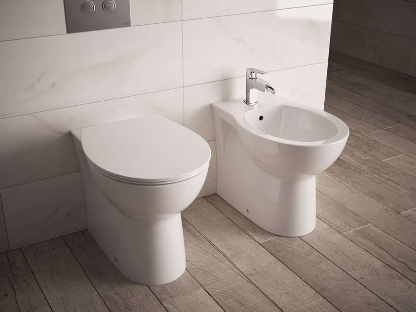 WC à poser sans réservoir adossé au mur Ideal Standard Quarzo-Eurovit