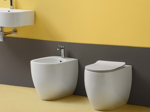 Wc à poser sans réservoir sans bride Flo No-Rim