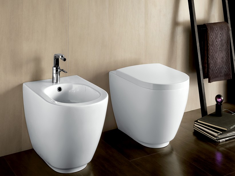 WC à poser Monero rimless blanc mat