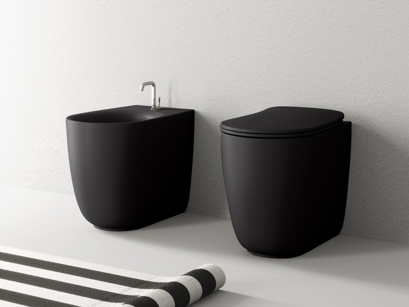 Stand-Badkeramik Nolita Mattschwarz