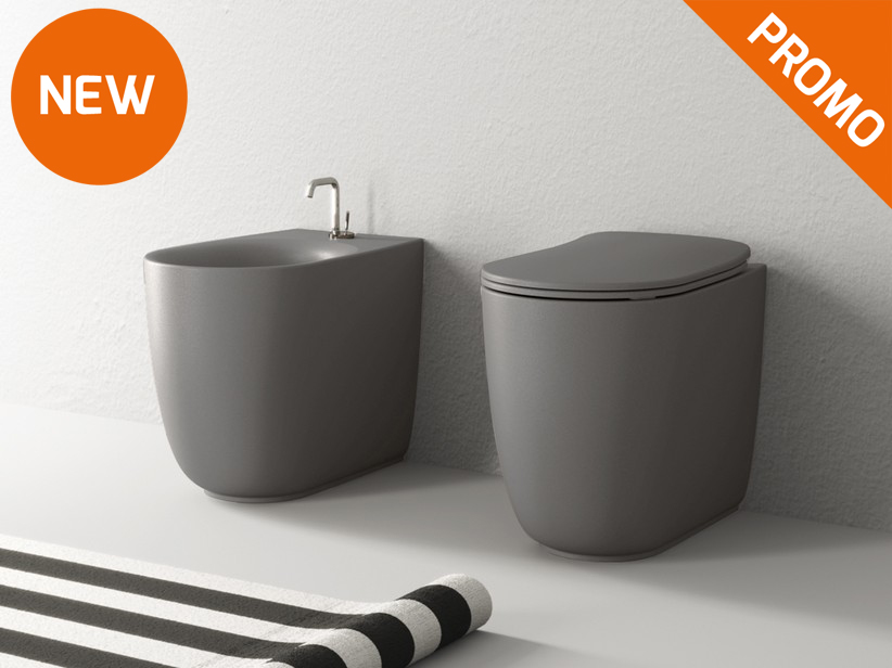 Nolita Floor-Mounted Sanitary Ware Matt Iron Grey