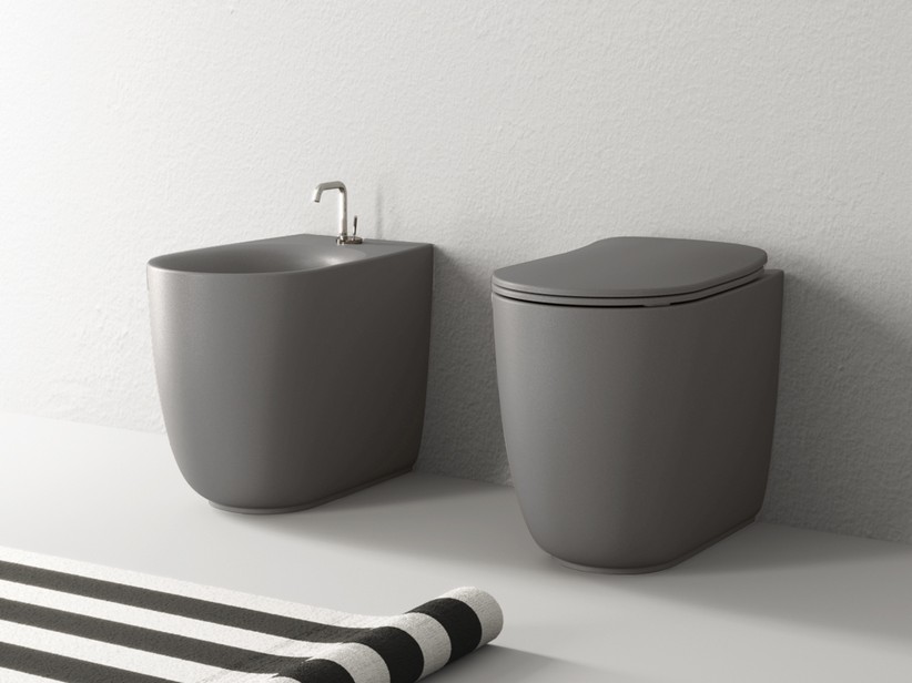 Stand-Badkeramik Nolita Dunkelgrau Matt