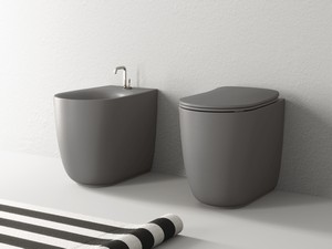 Sanitaires à poser Nolita acier mat