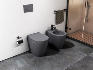 Sanitaires sans réservoir à poser Sentimenti Neo Rimless gris mat