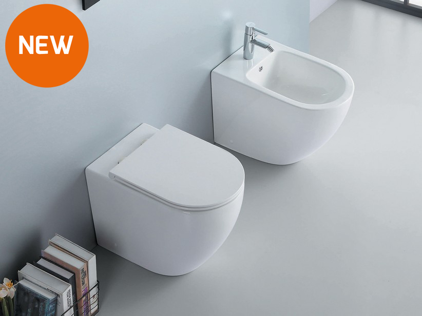 Sanitaires sans réservoir à poser Moon Vortex blanc brillant