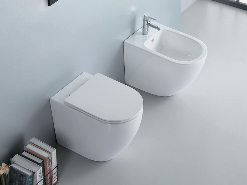 Sanitaires sans réservoir à poser Moon Vortex blanc brillant