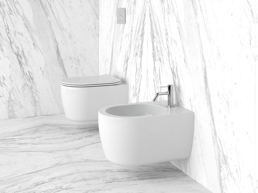 Sanitaires suspendus Aptos Vortex blanc brillant