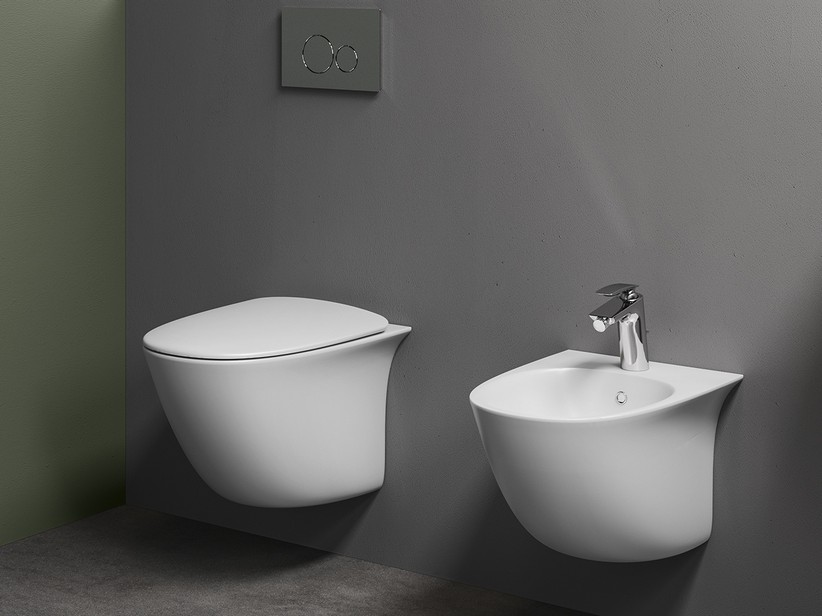 Wand-Badkeramik Berlino Compact Rimless