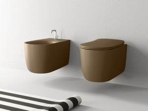 Wand-Badkeramik Nolita Dunkelbraun Matt