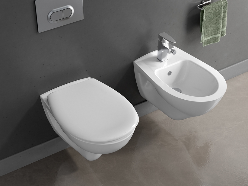 Normus White Wall-Hung Sanitary Ware