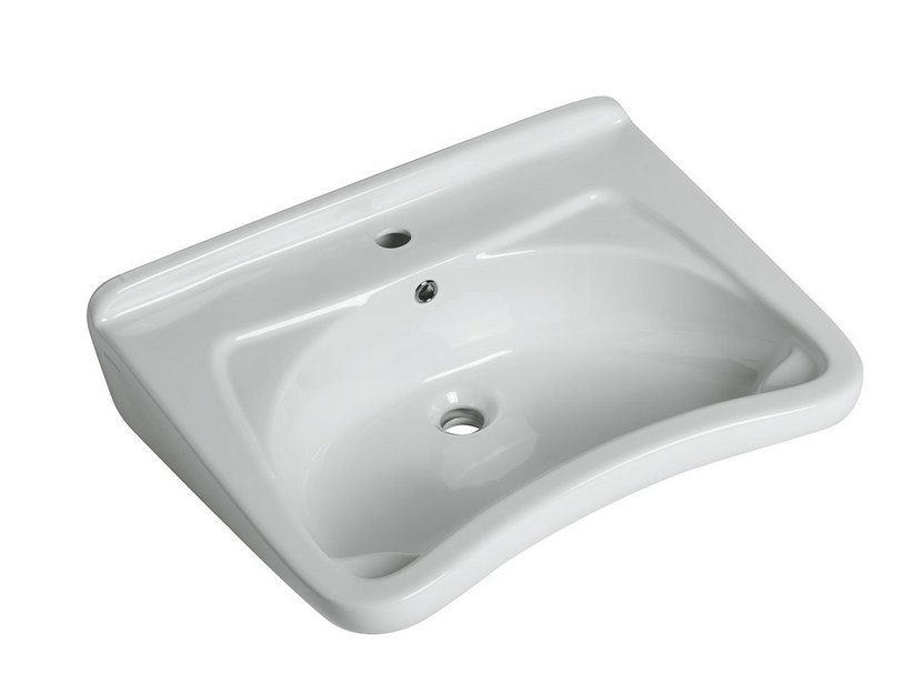 Behinderten-WC Saniwat Semifonte 65 cm glänzend weiß
