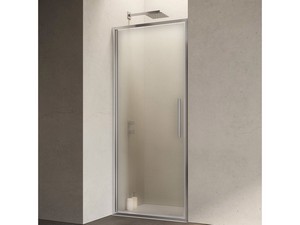 Sax Hinged Shower Door Ext. 72/76 cm Printed Crystal Chrome Profile