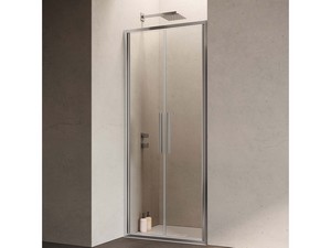 Sax Saloon Shower Door Ext. 72/76 cm Transparent Crystal Chrome