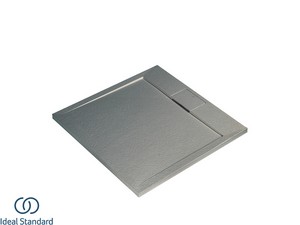 Receveur de douche Ideal Standard® ULTRAFLAT-S i.LIFE carré 70x70 cm résine gris