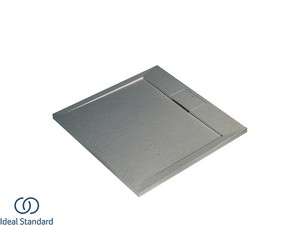 Receveur de douche Ideal Standard® ULTRAFLAT-S i.LIFE carré 100x100 cm résine gris