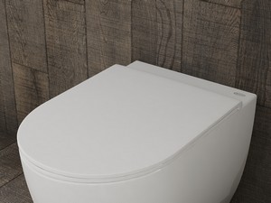 WC-Sitz mit Absenkautomatik kompatibel mit Jacuzzi® Glow Toiletten Glänzend weiß