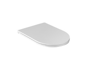 Abattant WC Slim Soft-Close Moon blanc brillant