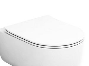 SOLANA TOILET SEAT SLIM SOFT-CLOSE GLOSSY WHITE