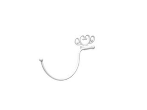 Shabby Ring Towel Rack White