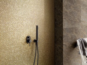 Aluminium Mosaik Shell Gold 30x31,2 cm Golden