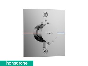 Mitigeur thermostatique douche à encastrer Hansgrohe® ShowerSelect Square 2 voies
