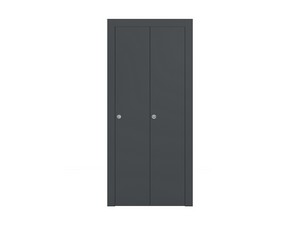 Silk Folding Door 60xh210 cm Dark Graphite Right Opening