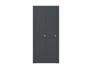 Silk Folding Door 60xh210 cm Dark Graphite Left Opening