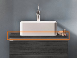 PLATTE SMART 61x46 cm H2 LÄRCHE SCHWARZ