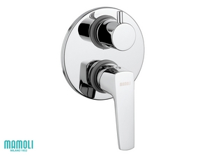 UNTERPUTZ BRAUSEMISCHER MIT UMSCHALTVENTIL SPARTACO RUNDE PLATTE CHROM