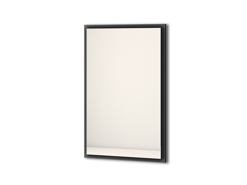 Badezimmerspiegel mit LED-Licht CLASSIC 90x59 cm Graphit